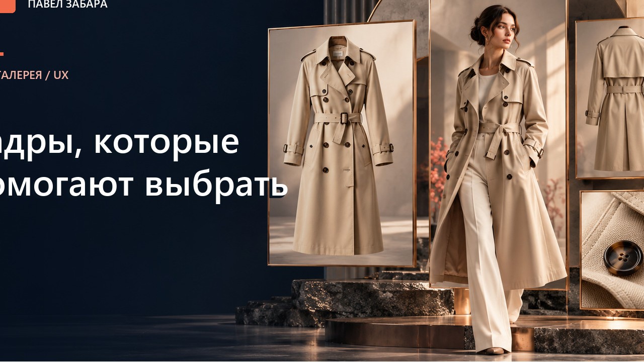 Фотогалерея одежды как сценарий: какой вопрос должен закрывать каждый кадр