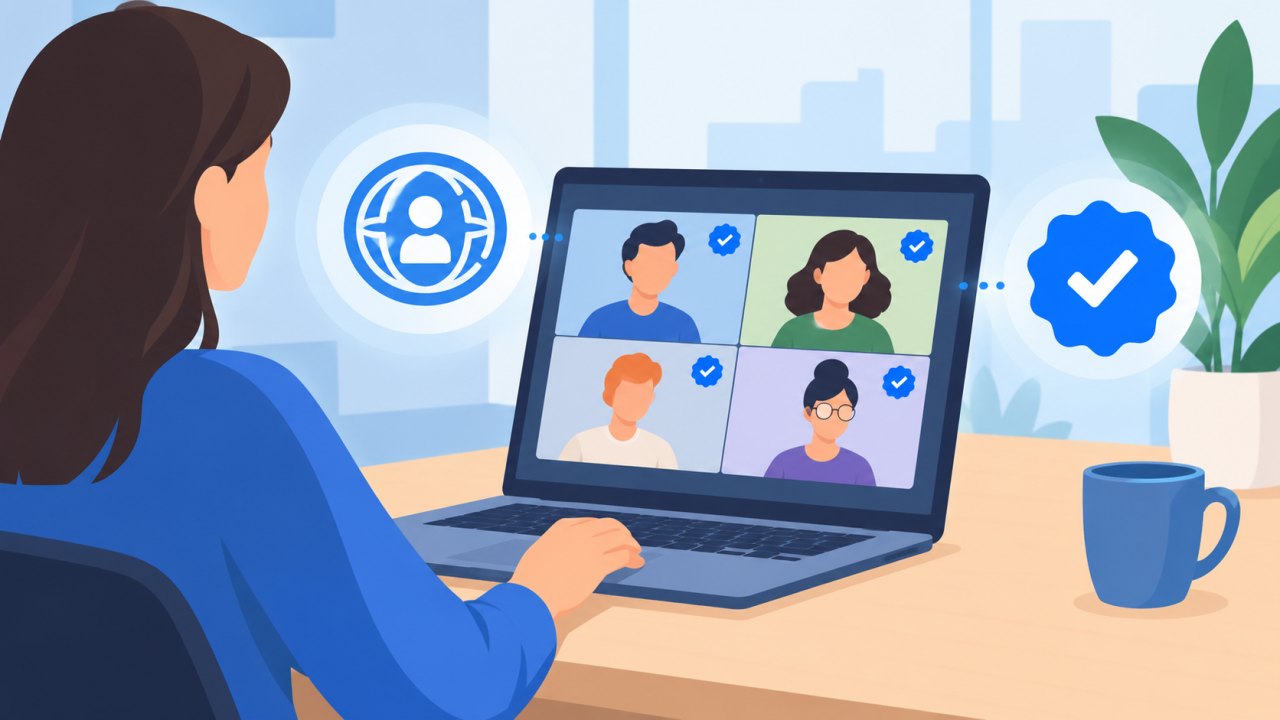 Zoom внедряет проверку World ID и синюю отметку для подтверждённых пользователей